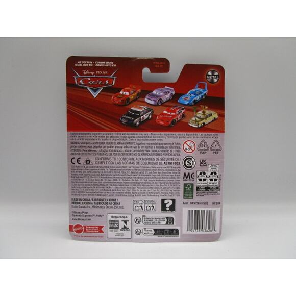 Disney Pixar Cars Official Dexter Hoover With Checkered Flag Diecast Car 1/55 - Picture 2 of 2